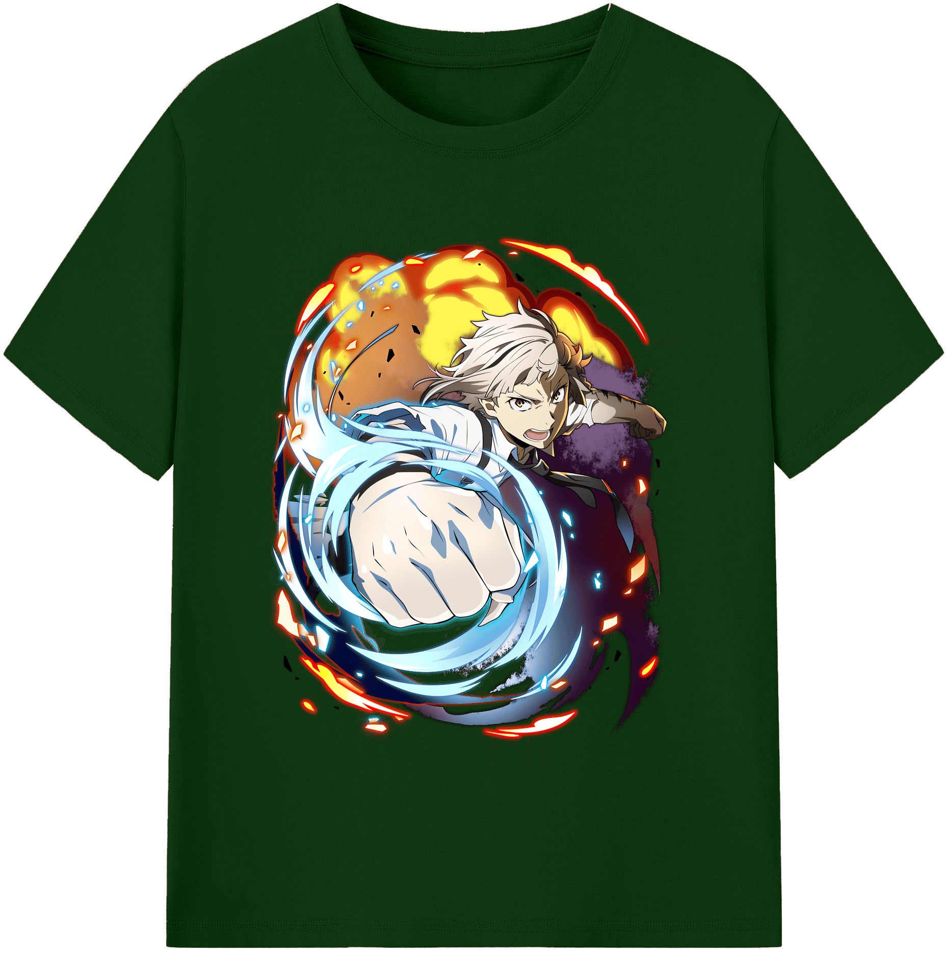 （画像用） 文豪ストレイドッグス Bungo Stray Dogs 綿100％半袖Tシャツ（フロントプリント）